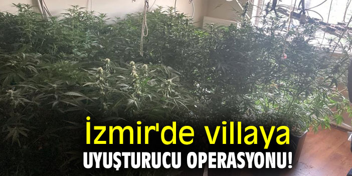 İzmir'de villaya uyuşturucu operasyonu!