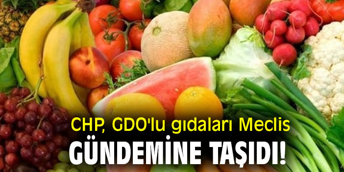 CHP, GDO'lu gıdaları Meclis gündemine taşıdı!