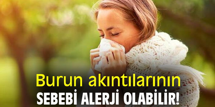 Burun akıntılarının sebebi alerji olabilir!