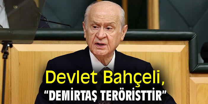 Devlet Bahçeli, “Demirtaş teröristtir”