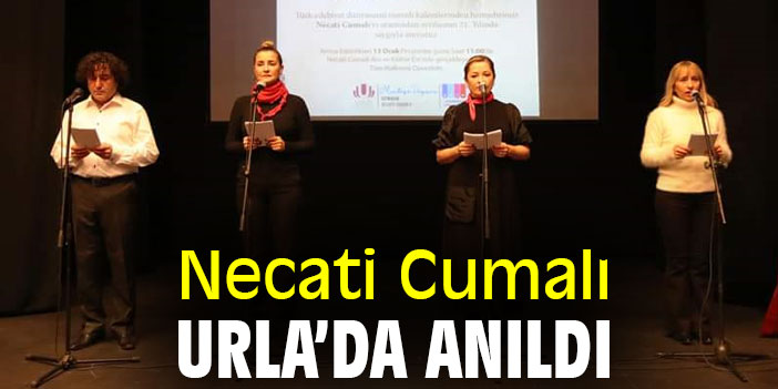Necati Cumalı Urla’da anıldı