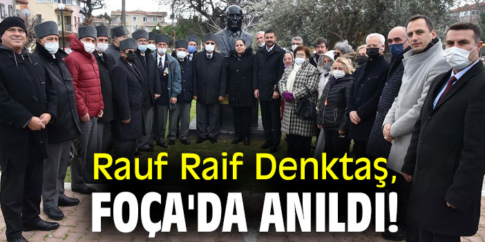 Rauf Raif Denktaş, Foça'da anıldı!