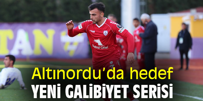 Altınordu’da hedef yeni galibiyet serisi