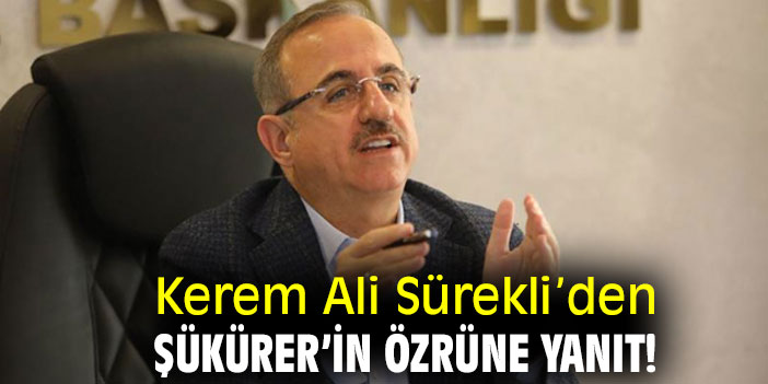 Kerem Ali Sürekli’den Şükürer’in özrüne yanıt!