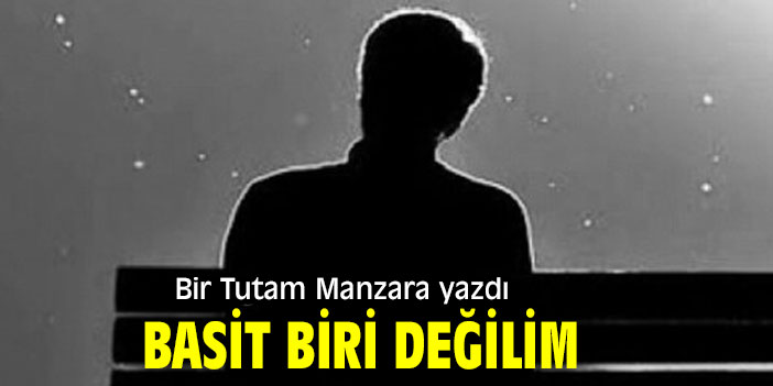 BASİT BİRİ DEĞİLİM