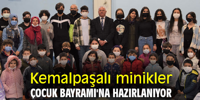 Kemalpaşalı minikler, Çocuk Bayramı'na Hazırlanıyor