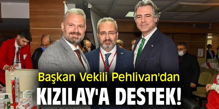 Başkan Vekili Pehlivan'dan Kızılay'a destek!