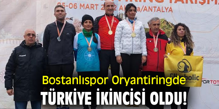 Bostanlıspor Oryantiringde Türkiye İkincisi oldu!