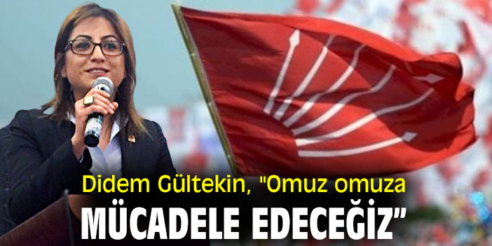 Didem Gültekin, "Omuz omuza mücadele edeceğiz”
