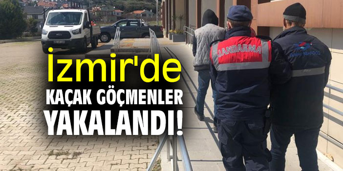 İzmir'de kaçak göçmenler yakalandı!