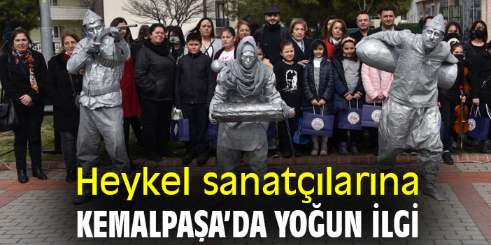 Heykel sanatçılarına, Kemalpaşa'da yoğun ilgi