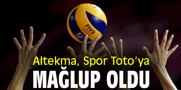 Altekma, Spor Toto’ya mağlup oldu