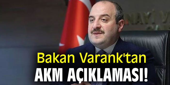 Bakan Varank'tan AKM açıklaması!