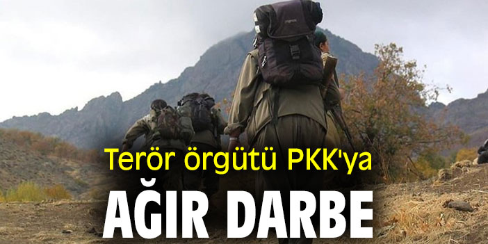 Terör örgütü PKK'ya ağır darbe