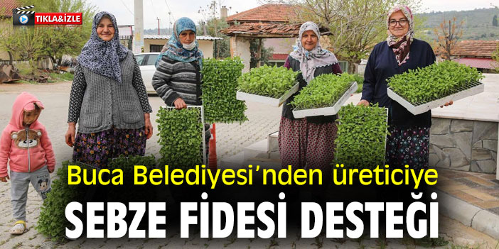 Buca Belediyesi’nden üreticiye sebze fidesi  desteği