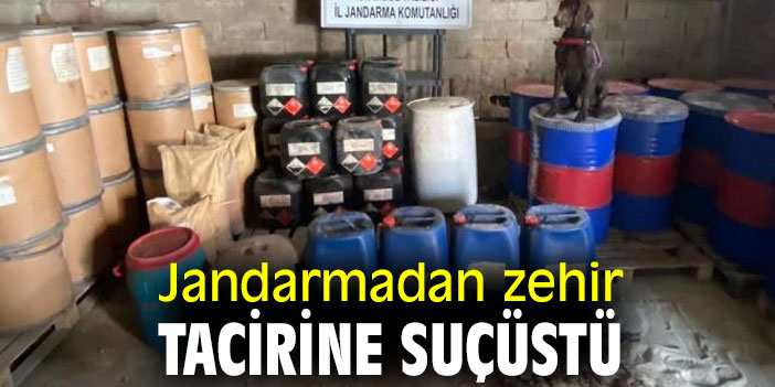 Jandarmadan zehir tacirine suçüstü
