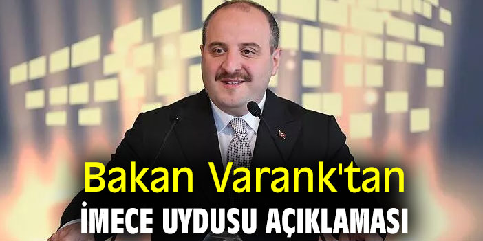 Bakan Varank'tan İMECE uydusu açıklaması