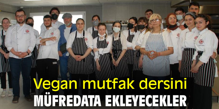 Vegan mutfak dersini, müfredata ekleyecekler