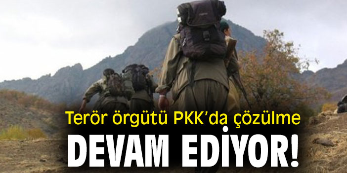 Terör örgütü PKK’da çözülme devam ediyor!