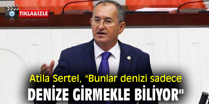 Atila Sertel, "Bunlar denizi sadece denize girmekle biliyor"