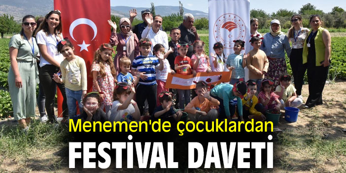 Menemen'de çocuklardan festival daveti