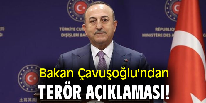 Bakan Çavuşoğlu'ndan terör açıklaması!