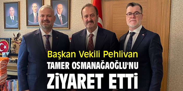 Başkan Vekili Pehlivan, Tamer Osmanağaoğlu'nu ziyaret etti