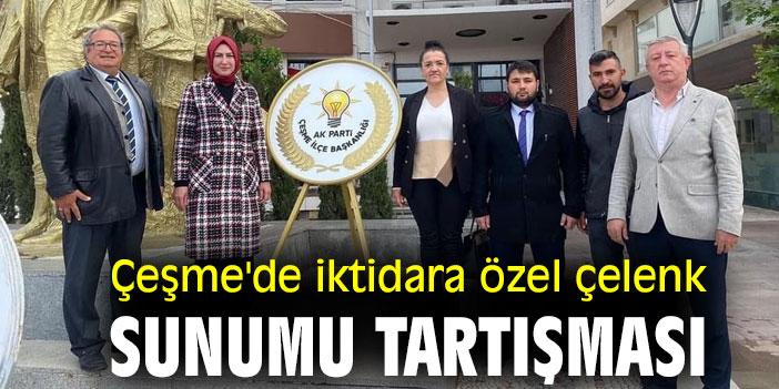 Çeşme'de iktidara özel çelenk sunumu tartışması