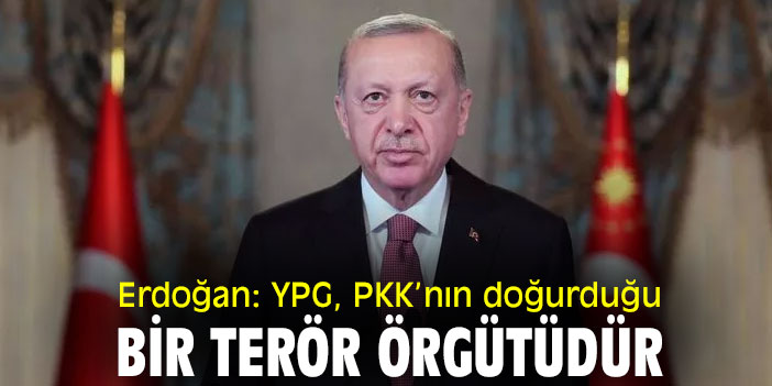 Erdoğan: YPG, PKK'nın doğurduğu bir terör örgütüdür