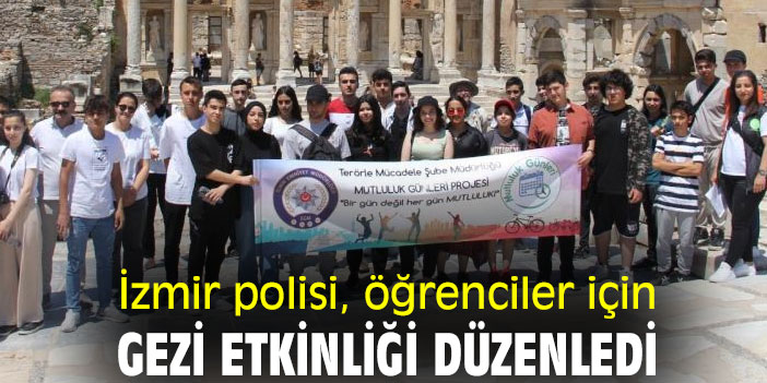 İzmir polisi, öğrenciler için gezi etkinliği düzenledi