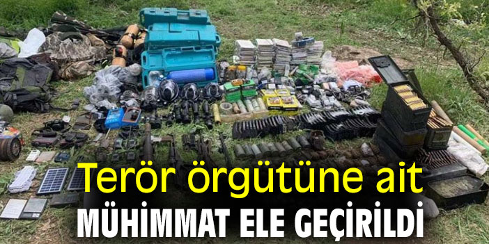 Terör örgütüne ait mühimmat ele geçirildi