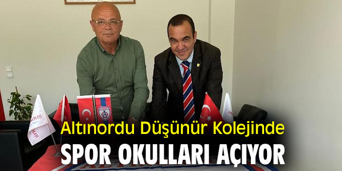 Altınordu Düşünür Kolejinde Spor Okulları Açıyor