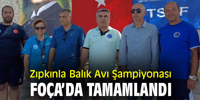 Zıpkınla Balık Avı Şampiyonası, Foça'da tamamlandı