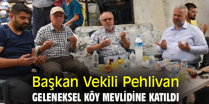 Başkan Vekili Pehlivan, geleneksel köy mevlidine katıldı
