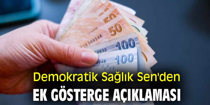 Demokratik Sağlık Sen'den ek gösterge açıklaması