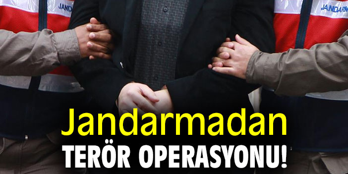 Jandarmadan terör operasyonu!