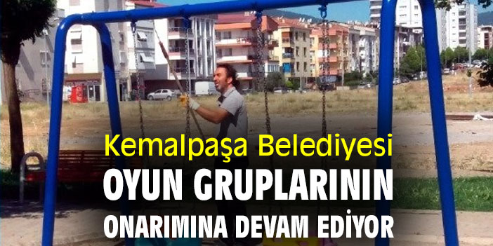 Kemalpaşa Belediyesi, oyun gruplarının onarımına devam ediyor
