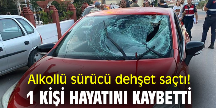 Alkollü sürücü dehşet saçtı! 1 kişi hayatını kaybetti