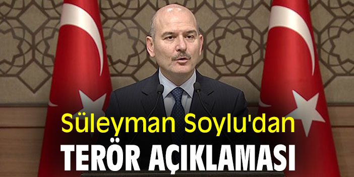 Süleyman Soylu'dan terör açıklaması