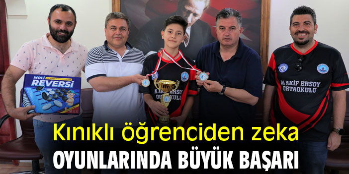 Kınıklı öğrenciden zeka oyunlarında büyük başarı