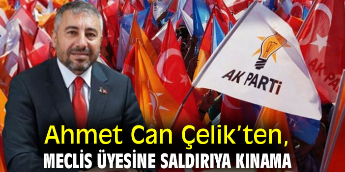 Ahmet Can Çelik’ten, Meclis Üyesine saldırıya kınama