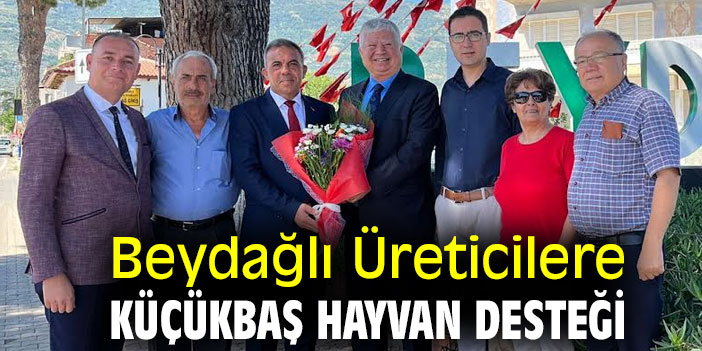 Beydağlı Üreticilere Küçükbaş Hayvan Desteği