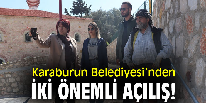 Karaburun Belediyesi'nden iki önemli açılış!
