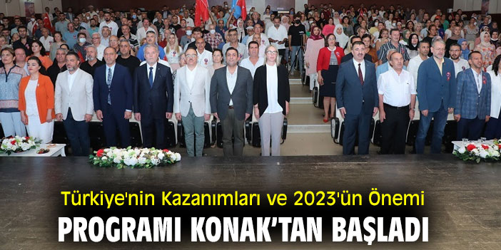 Türkiye'nin Kazanımları ve 2023'ün Önemi programı Konak’tan başladı