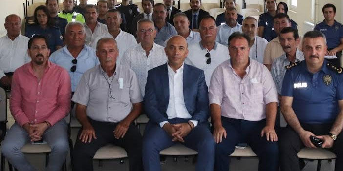 Mehmet Şahne, Menemenli muhtarlarla buluştu