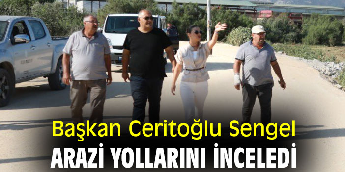 Başkan Ceritoğlu Sengel, arazi yollarını inceledi