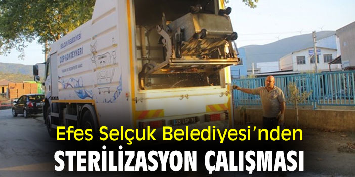 Efes Selçuk Belediyesi’nden sterilizasyon çalışması