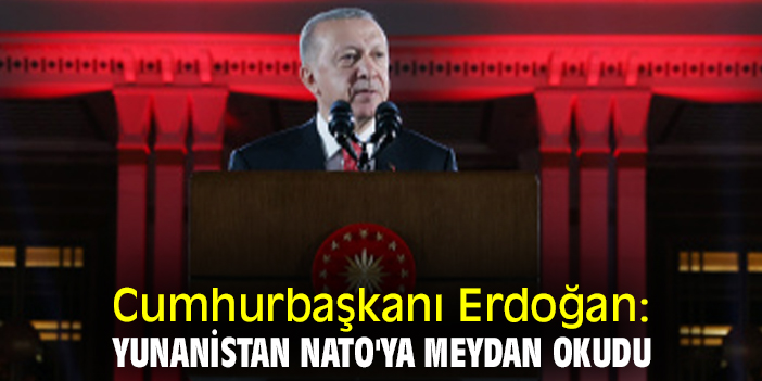 Cumhurbaşkanı Erdoğan: Yunanistan NATO'ya meydan okudu