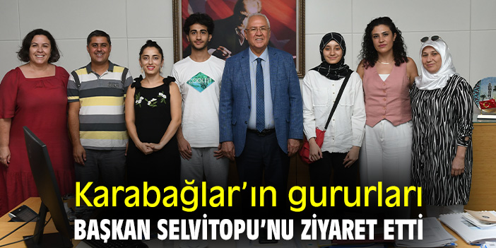 Karabağlar’ın gururları Başkan Selvitopu’nu ziyaret etti