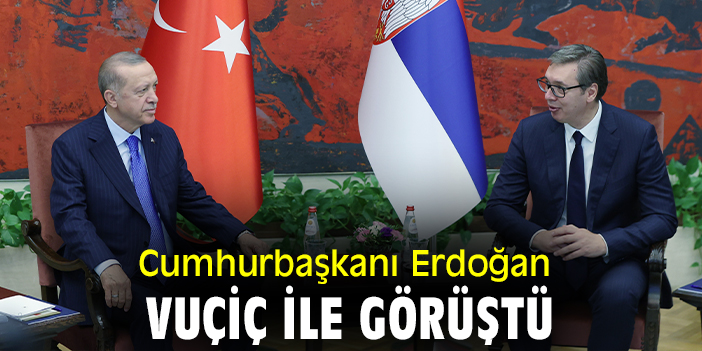 Cumhurbaşkanı Erdoğan mevkidaşı Vuçiç ile görüştü
